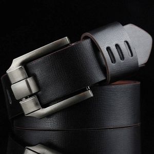 2018 New Fashion Best Quality Leather Mens Hollow Designer Belt Men Luxury Alloy Wide Buckle Belts Length 110cm 3 colors 284z