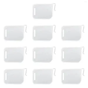 Armazenamento de cozinha 10pcs Placa de partição da ferramenta Reutilizável Porta lateral Divisor de refrigerador Snap On Box Banheiro clipes arrumados