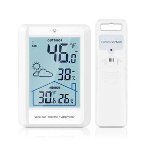 ゲージOriaワイヤレス温度計気象ステーションデジタル予測ステーション温度モニター家庭、ベビールーム、温室の湿度