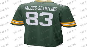 American Football Jersey Men Women Kid Youth Top Marquez Valdesscantling Green Game Player Jersey1110315