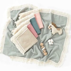 Täcken nyfödda baby tofsar tar emot filtar nyfödda baby tofsar wrap bebies sover filtar säng coversl2405