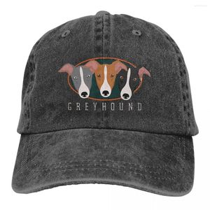 Ball Caps Greyhound wielokolorowy czapkę szczytową czapkę damską urocze spersonalizowane czapki ochronne wizjera