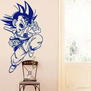Klistermärken manga anime vägg klistermärke son goku vinyl dekal japansk hem inre sovrum dekor konst väggmålning dörr klistermärke hushållsartiklar Joy1019
