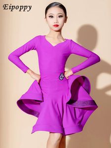 Stage Wear Children's Latin Dance Regulations Competition Dancing Dress Girls' Professional International Standard Racing Suit