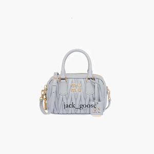 Mui Mui torba Wander na ramię Matelasse Bowling Tote Designer Torka skórzana torby luksusowe Torba górna rączka Mini Cross Body Clutch torebka 157