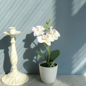 Dekorativa blommor krukut falsk blomma ingen vattning eller visserande bred applicering bröllop bukett konstgjord växt vit lila