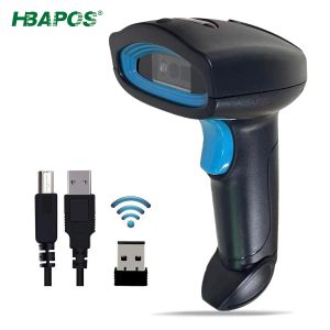 Scanners Bluetooth Barcode Scanner sem fio 1d 2d Código QR Leitor Bluetooth Handheld Scanner para inventário POS Terminal Bar Code Scanner