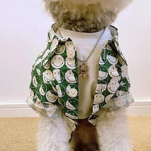 Dog Apparel Pet Spring And Summer Thin Shirt Cat Home Teddy Bichon Schnauzer Clothes Puppy Kitty