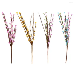 Dekorative Blumen künstliche Osterrebe mit Beeren Frühlingsblumenstämmen Zweigzweige für Arrangement Herzstück Dekor