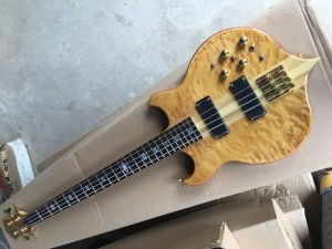 Gitar 4 String Boyun Aktif Elektrikli Bas Gitar Doğal Renk Bas Gitar Boyunla STOK KATI VERİ