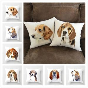 Pillow Cartoon Dog Print Throw Cover Living Room Sofa Decor Home Chair Car Bedroom Office Decorative Pillowcase Children Gifts