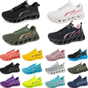 Männer Frauen Running Schuhe Mode Trainer Dreifach schwarz weiß rot gelb lila grün blau Pfirsich blaugrün rosa fuchsia atmungsaktiven Sport -Turnschuhen sechzig acht 2024