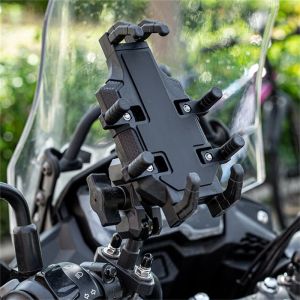 Elektrikli bisikletler ve bisikletler için evrensel antishock motosiklet telefon montajı 4,77.2in telefon için telefon montajı tutucusu