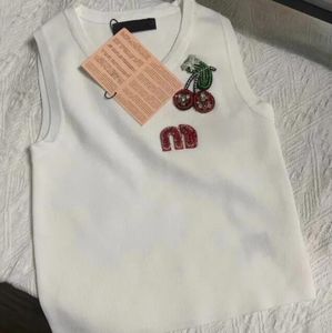 Gratis en storlek Cherry T-shirt Tanks Topps Designer Summer Womens Fashion Singlet Sports Fiess Vest