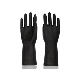 Gloves 1 Pair Black Gloves Home Washing Cleaning Gloves Garden Kitchen Dish Fingers Rubber Dishwashing Household Cleaning Gloves