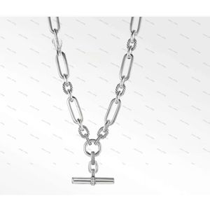 David Yurma Colar Designer Moda Europeia e Americana Nicho 18K Colar Chain Chain Colar Brands de luxo Dy