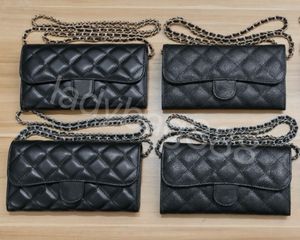 2024 Top designer Cc wallet holder pattern caviar high-quality sheepskin wallet