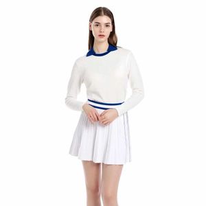 Testros femininos elegantes!Na moda!Sweater Warm Sweater Spring Warm malha design de lapela design esportivo moda nova top best-seller!Y240507