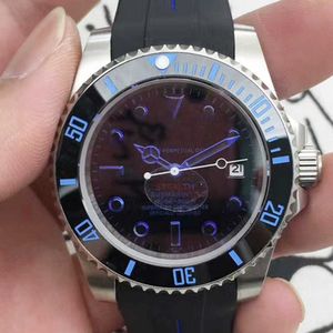 Designer Watch Reloj Watches AAA Mechanical Watch Laojia Black Face Blue Glue Water Ghost Hel Automatic Mechanical Watch Mens Watch Qs07