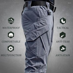 Men's Pants Summer Lightweight Tactical Bib Style Outdoor Waterproof Combat Military Camouflage Multi-Pocket Jogging