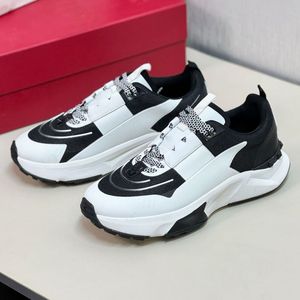 Men Designer Sneakers True Act Low mesh and rubber low-top sneakers Top Trainers Round Toe Lace-up Leather Sneaker Outdoor Platform Shoe