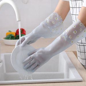 Gloves Household Cleaning Gloves Rubber Kitchen Dish Washing Gloves Kitchen Cleaning Tools