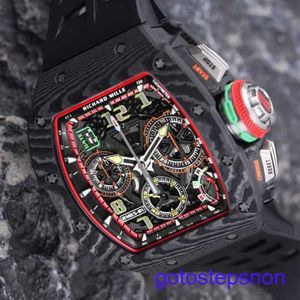 Orologio da polso meccanico RM RM65-01 Serie RM6501 NTPT Black Carbon Fibre Dial 43.15*49,95 mm Double Tracking