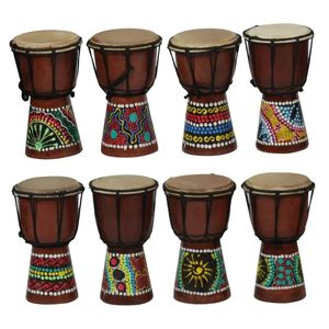 Djembe africano Djembe da 4 pollici tamburo a mano in vendita jambe in legno/ batterista di doumbek con motivo