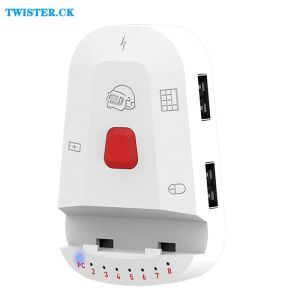 Adapter En uppsättning USB Bluetooth 5.1 Tangentbord Musadapter Game Tangentbord Mobilkonverterare för iOS Android Mobile PUBG -speladapter