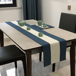 Chinese Style Cotton and Linen Table Flag Tea Decoration Modern Minimalist Art Tablecloth TV Cabinet 240430