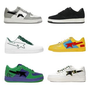 Designer skor sta casual designer sneakers sk8 låga tränare män kvinnor färg block haj grön blå chaussure mens kvinnor tränare utomhus kausal promenad sh053