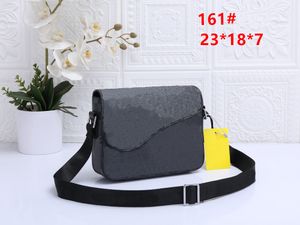 Latest styles Mens Shoulder Bags Black embossed single shoulder crossbody bag Man Genuine Leather Briefcases Designer Handbag Bolsas