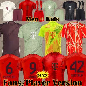 24 25 Bayern de Munique Jersey FC Bayern Trikot 2024 2025 kits Maillot Camiseta Futbol Bayern Munchen Soccer Jerseys Men jogador Kane Musiala Muller Sane Trikot Shirt