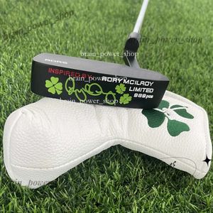 Club Heads Golf Putter Lucky Clover Green uzunluğunda 32/33/34/35 inç Headcover Limited Edition 345