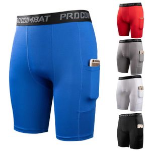 Mäns shorts Mens Snabbtorkning Kort komprimering Kör tätt fitnessrum Fitness Kort ben Mens Underwearl2405