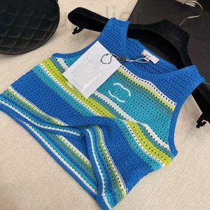 Serbatoi da donna Camis Designer Womens Tank Corset Knitting Top Beach Tops Coperons Designer Designer Designer Lady Spethirt Sleevelette Shirt di lusso SWQB