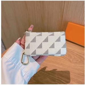 Luxury Designers Mini Coin Purse Keychain Fashion Womens Mens Credit Card Holder Coin Purse Wallet Ring Keychain 002