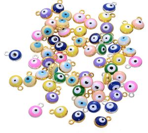 1000pcs 1497 mm Turkish Amulety Rules Kulki Charms Almel Enamel Turkey Evy Eye Charms do biżuterii DIY Ach00033031687