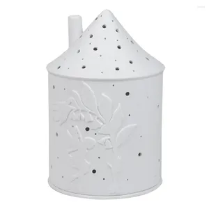 Candle Holders 1Pc House Shape Ceramic Holder Elegant Candlestick Decorative Cup