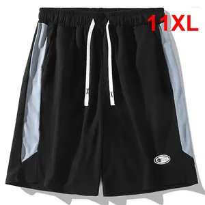 Men's Shorts Summer Men Plus Size 10XL 11XL Fashion Casual Patchwork Short Pants Male Elastic Waist Bottom Big