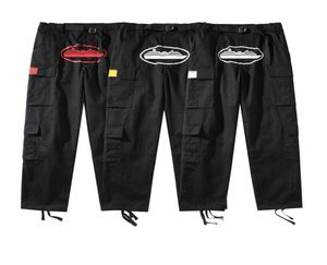 Projektanści Spodnie Cargo Men Casual Spoders Streetwear Hip Hop Printed Pants Military Retro Multi Pockets Prosty luźne kombinezony Co4439935
