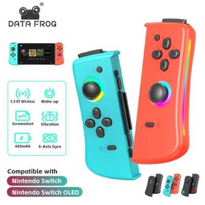Data Frog Joy Pad switch controller Joystick Gamepad 6Axis Gyro wireless switch controller with wake-up function switch controller J240507