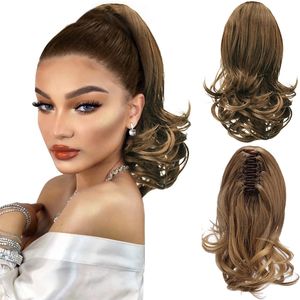 40 cm Kucyk długiej fali Syntetyczny przedłużenie włosów Ponytails Claw in Blond Black Pony Tail SW300