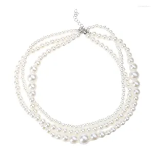 Choker Fashion Wedding Pearl Necklace For Women Lady Collar Chain Anniversary Jewelry