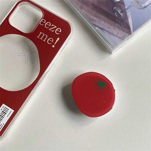 Mobiltelefone Reittiere koreanische süße Gemüse Tomate Griptok Halterung Grip Tok für iPhone 7 Universal Zubehör Telefonhalter Ring Support Ständer