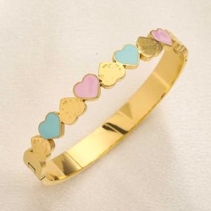 Bracelets feminino Bangle Moda Designer Letter Imprimir ouro banhado