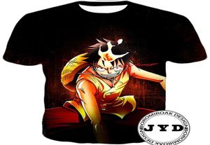 Camiseta de anime Men Luffy 3D Camisetas de impressão vestuário masculino Tees finos de verão Novetly Tee para camisetas familiares Tops S5XL65281635626444