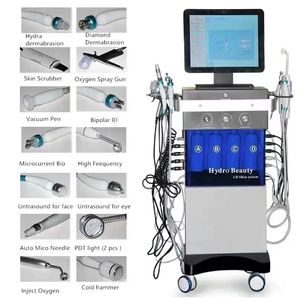 Máquina de dermoabrasão de uso da clínica Hydra Aqua descascando a vácuo de face poros limpeza de pele rejuvenescimento de água oxigênio jato de beleza equipamento de beleza