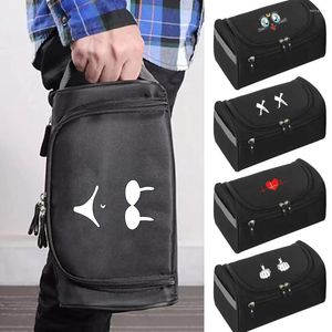 Cosmetic Bags Wash Makeup Bag Packet Chest Print Handbag Make Up Case Men Travel Toiletries Organizer Women Functional Hook