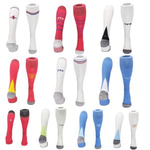 2023 2024 Fußballsocken Erwachsene Kinder Kinder Mexiko Real Madrids Knie hohe dicke Team Portugiesisch Französisch Zuhause dritter Fußball Sportarten Kleidung